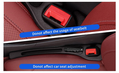 Car Seat Gap Filler, Seat Side Gap Filler with Organizer, 2 In1 Seat Crevice Blocker, Universal Fit Car Fill the Gap between Seat & Console 2 Pack