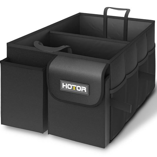 Trunk Organizer for SUV - 2 Compartments & 6 Pockets Trunk Organizer for Car, Car Organizers and Storage