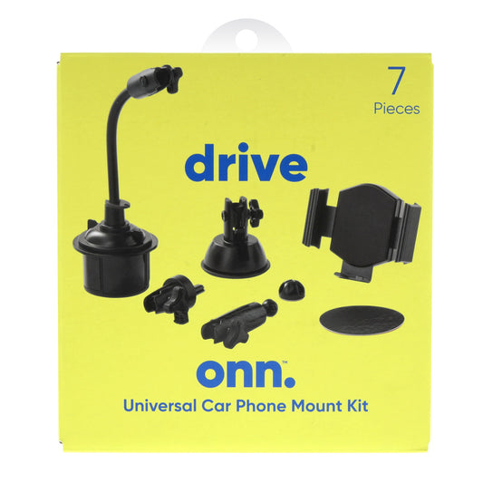  7-In-1 Universal Car Phone Mount Kit, Cup Holder, Vent, Dash, Windshield with Adjustable Ball Joint